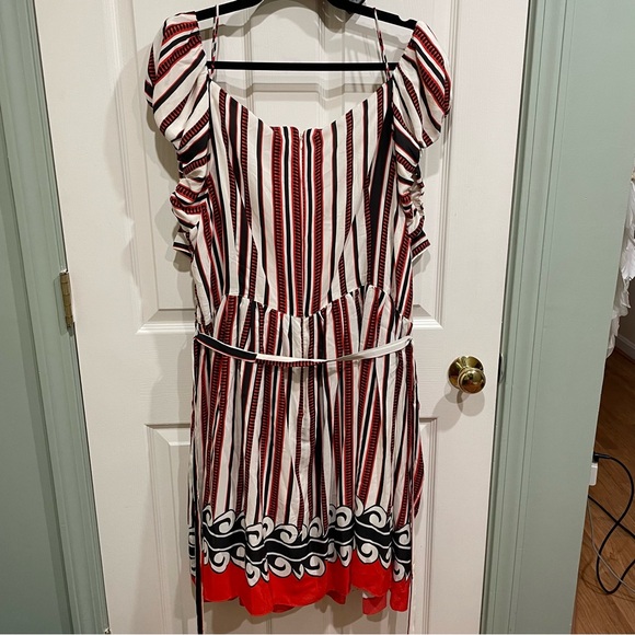 Anna Sui 3X Target Silk Printed Off the Shoulder Mini Dress NWOT - Picture 7 of 9